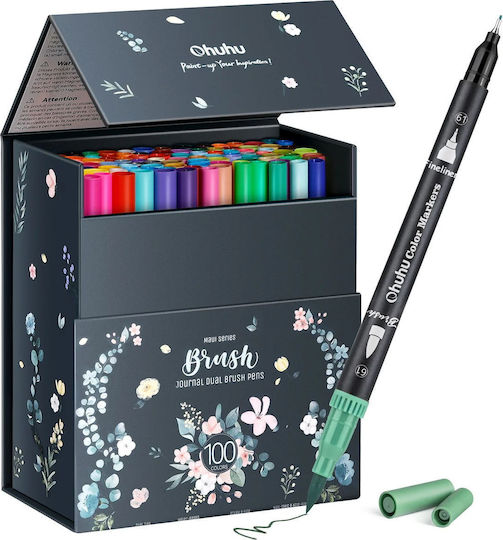Ohuhu Maui Drawing Markers with Double Tip Set 100 Colours