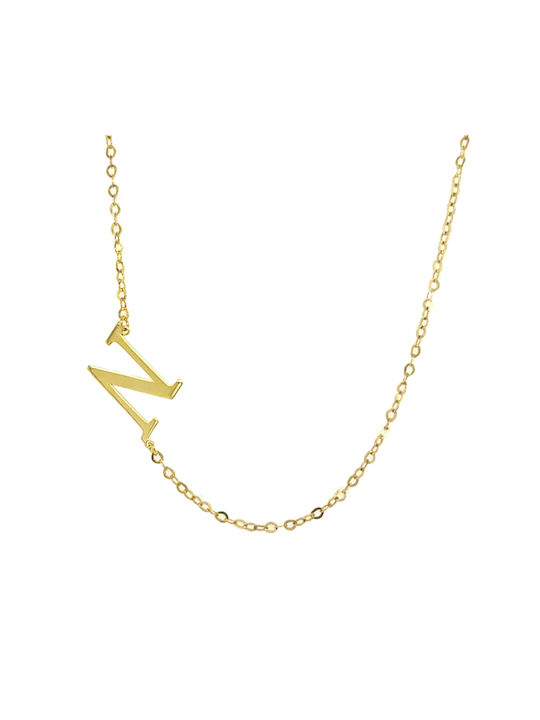 Dio Jewellery Lab Necklace Monogram from Gold Plated Silver