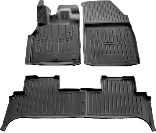 Umbrella Set Covorașe Față și Spate 4buc din Furtun pentru Renault Grand Scenic - Mare scenic 2009-2016 Negre