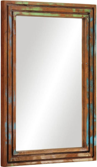 vidaXL Καθρέπτης από Μασίφ Ξύλο 50x70cm