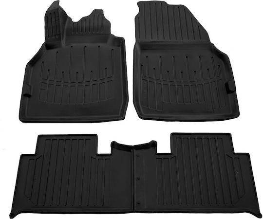 Umbrella Σετ Μπροστινά και Πίσω Πατάκια 4τμχ για Renault Scenic 2003-2009 Μαύρα