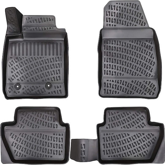 Umbrella Set Covorașe Față și Spate 4buc din Furtun pentru Ford EcoSport 2012+ Negre