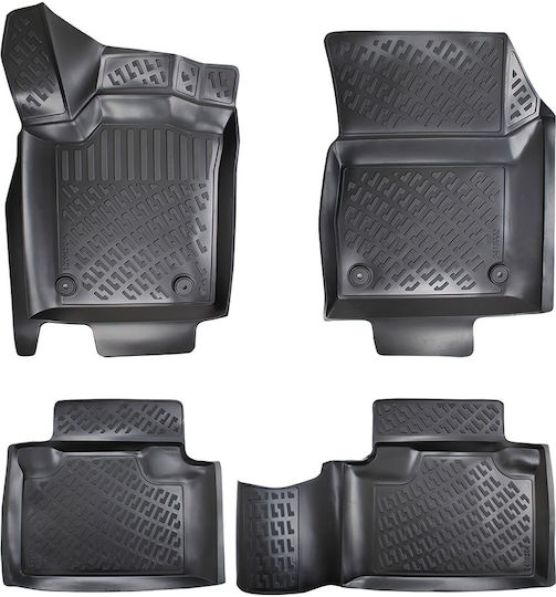 Umbrella Set Covorașe Față și Spate 4buc din Furtun pentru Jeep Grand Cherokee 2011+ Negre