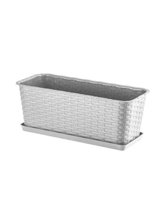 Kadax Gray Balcony Planter Box 40cm