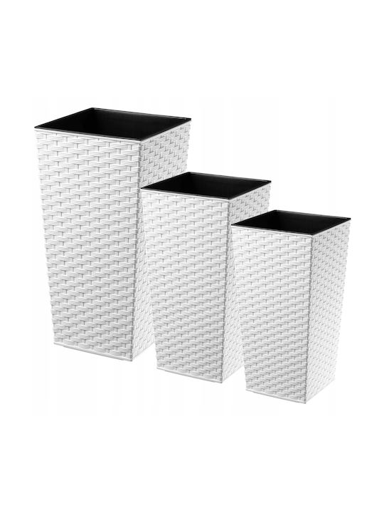 Kadax Set 3 Flower Pots Garden Planters High Wh...