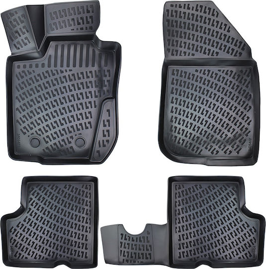 Umbrella Set Covorașe Față și Spate 4buc din Furtun pentru Dacia Duster 2010-2017 Negre