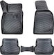 Umbrella Σετ Μπροστινά και Πίσω Πατάκια 4τμχ για Audi A4 2004-2008 Μαύρα
