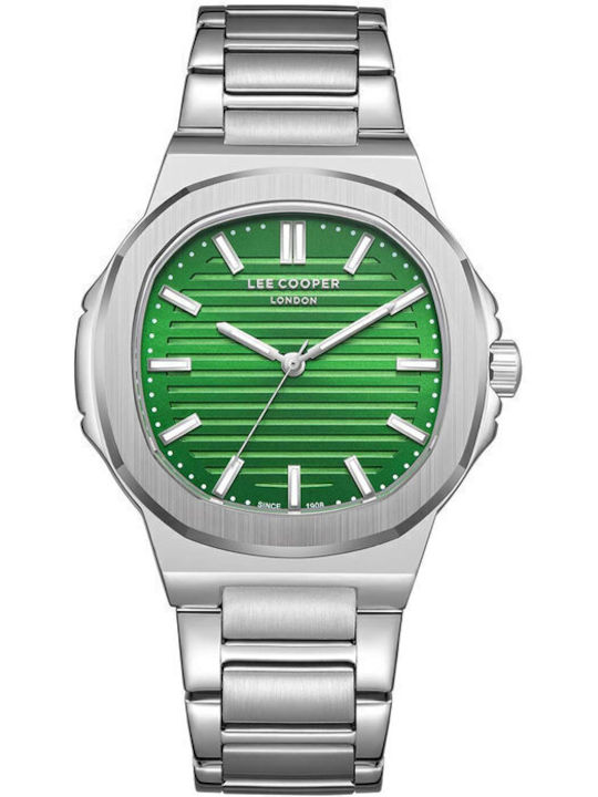 Lee Cooper Men's Watch Battery with Silver Metal Bracelet