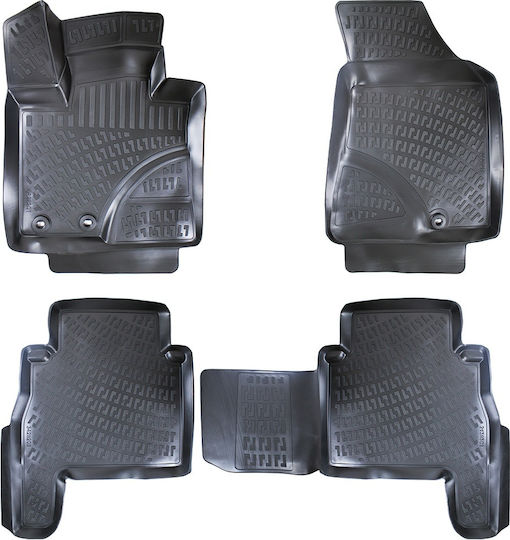 Umbrella Set Covorașe Față și Spate 4buc din Furtun pentru Kia Sorento 2010-2015 Negre