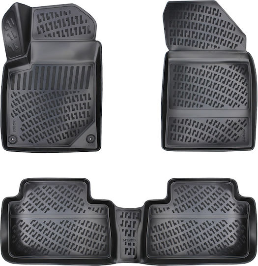 Umbrella Set Covorașe Față și Spate 4buc din Furtun pentru Peugeot 407 2003-2010 Negre