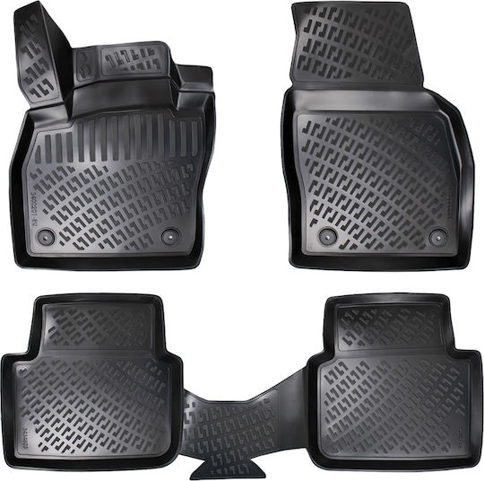 Umbrella Set Covorașe Față și Spate 4buc din Furtun pentru Skoda Kamiq 2019+ Negre