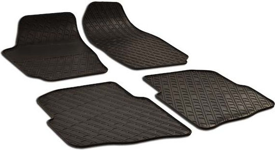 Umbrella Set of Front and Rear Mats 4pcs for Skoda Fabia 2000-2007 Black