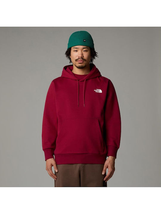 The North Face Φούτερ με Κουκούλα Βυσσινί