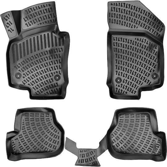 Umbrella Set Covorașe Față și Spate 4buc din Furtun pentru Seat Altea 2004-2015 Negre