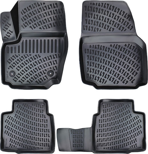 Umbrella Set Covorașe Față și Spate 4buc din Furtun pentru Ford Mondeo 2007-2014 Negre