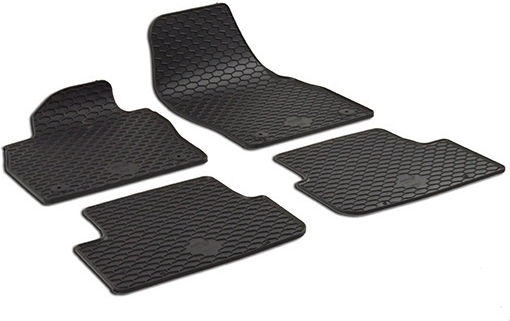 Umbrella Set Covorașe Față și Spate 4buc din Furtun pentru Seat Ibiza / Arona Volkswagen Polo Audi A1 2018 Negre