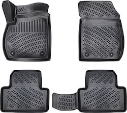 Umbrella Σετ Μπροστινά και Πίσω 4τμχ για Opel Zafira Tourer 2011-2019 Μαύρα