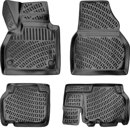 Umbrella Set Covorașe Față și Spate 4buc din Furtun pentru Renault Kangoo 2007-2020 Negre
