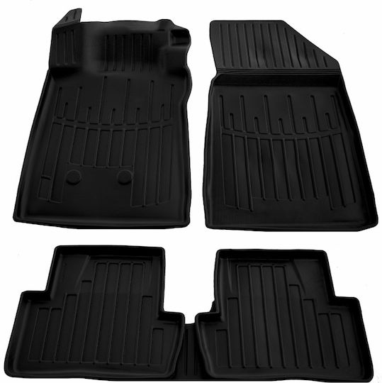 Umbrella Set Covorașe Față și Spate 4buc din Furtun pentru Renault Clio 2005-2012 Negre