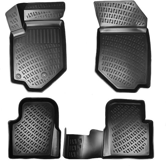 Umbrella Set Covorașe Față și Spate 4buc din Furtun pentru Peugeot 208 2019+ Negre