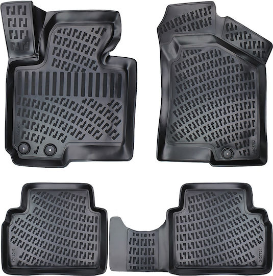 Umbrella Set Covorașe Față și Spate 4buc din Furtun pentru Hyundai iX35 / Tucson 2009-2015 Negre