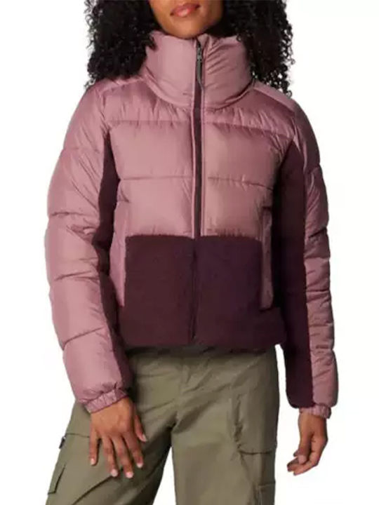 Columbia Leadbetter Point Ii Women's Short Lifestyle Jacket for Winter Fig/moonvista