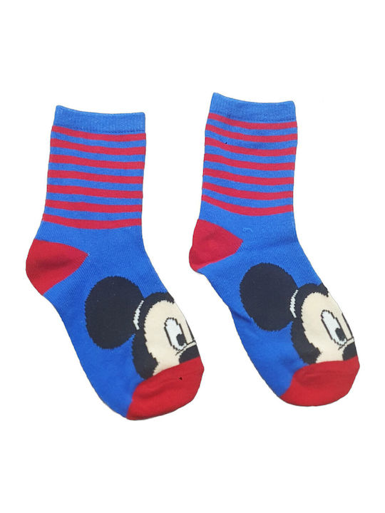 Disney Παιδικές Κάλτσες Mickey Blue, Red