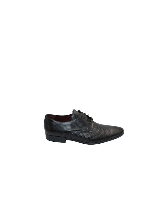 Damiani Men's Leather Dress Shoes Black