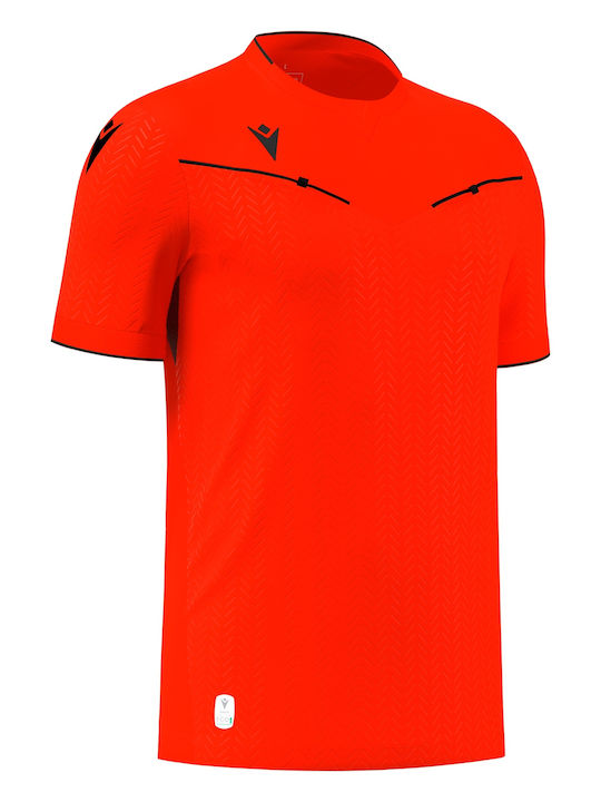 Ponnet Eco Kurzarm-Schiedsrichtertrikot Neonrot