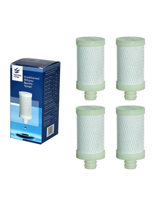 Proteas Filter Water Filter Replacement for Faucet made of Activated Carbon 4pcs