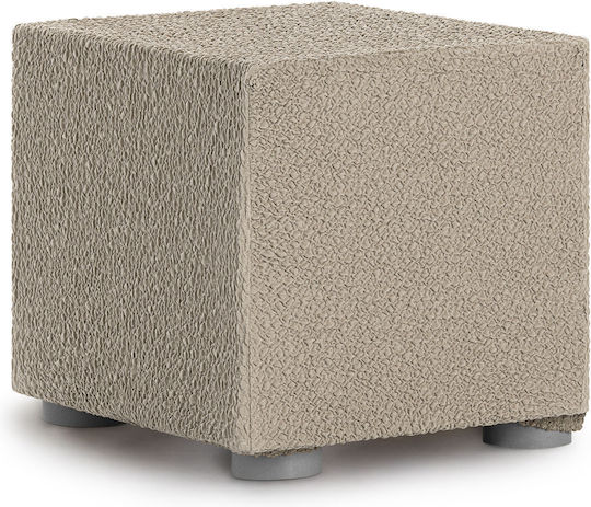 Eysa Elastic Stool Cover Light Brown 65x65cm