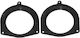 Car Speaker Adapter Rings Code 20.468 Toyota Yaris 2005-2012 Front Rear 130mm