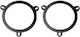 Lautsprecher-Adapterringe Code 20.443 Toyota Corolla 12 2018-2020 Hinten 100mm