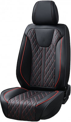 Cedauto Car Seat Cushion Set Leather Black