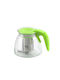 Ertone Чайник с Филтър Стъклен Зелен 900ml