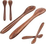 Kadax Plastic Serving Utensil Set Brown 2pcs