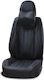 Cedauto Car Seat Back Set 2pcs Leather Black