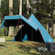 vidaXL Σκηνή Camping Teepee Μπλε για 5 Άτομα 36...