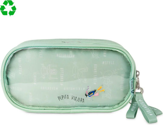 Pepita Viajera Pencil Case Green
