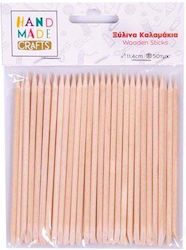 Hand Made Crafts Wooden Sticks 50pcs 11.4cm