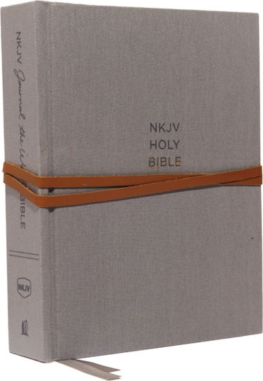 Nkjv Journal Wort Bibel Stoffüberzug Grau Rote Buchstaben Komfortdruck Thomas Nelson Verleger Hardcover