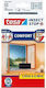 Tesa Window Mosquito Net With Magnetic Tape Permanent Black 240x120cm
