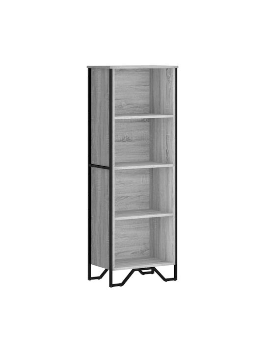 Bookcase Gray 50x31x137.5cm