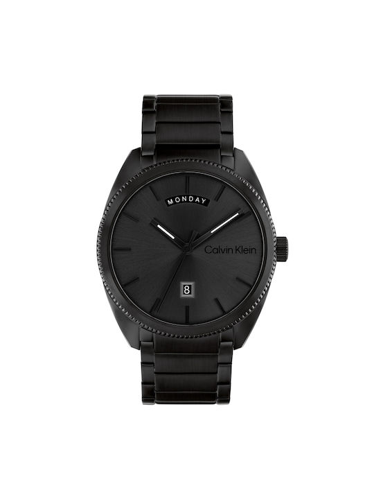 Calvin Klein Uhr Batterie mit Silber Metallarmband