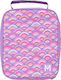 Rainbow School Insulated Hand Lunch Bag 4.9lt Purple 23.5 x 7.5 x 28cm