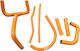 Silikonschlauch-Set KTM 620 625 640 660 Orange