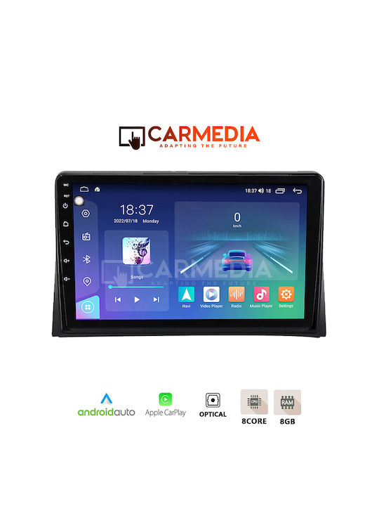 Carmedia Auto-Audiosystem für Volkswagen Transporter 2003-2020 (Bluetooth/USB/WiFi/GPS/Apple-Carplay/Android-Auto) mit Touchscreen 9.5"