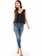 Women's Blouse Cotton Sleeveless Embroidery