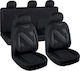 Schwarzes Nero Sitzbezug-Set