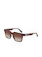 Lacoste Unisex Sonnenbrille mit Braun Schildkröte Kunststoff Gestell und Braun Verlaufsfarbe Linse